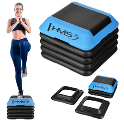 Mini Step Do Ćwiczeń Treningu Fitness Aerobiku Regulowana Wysokość 5 Stopniowy HMS