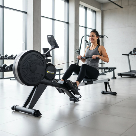 Wioślarz Magnetyczny Ergometr Wioślarski Do Ćwiczeń Treningu Składany HMS