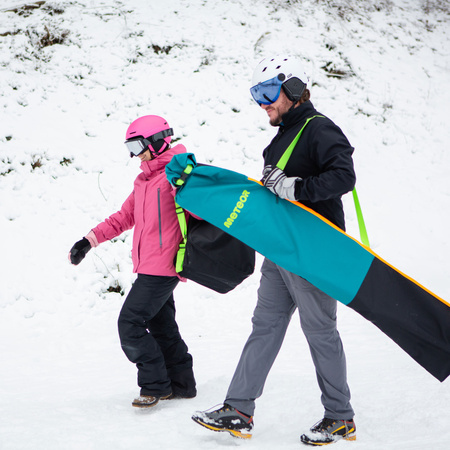 Zestaw Narciarski Torba Na Narty 195 cm + Pokrowiec Na Buty Kask METEOR