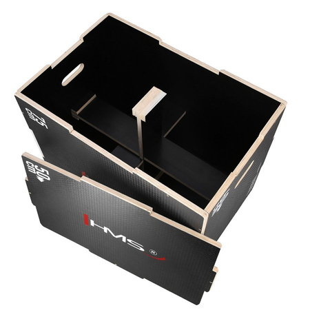 HMS Duża Drewniana Skrzynia Plyometryczna Do Ćwiczeń Fitness Crossfit