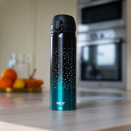 Kubek Termiczny Termos Turystyczny Stalowy Butelka Na Kawę Herbatę 450 ml
