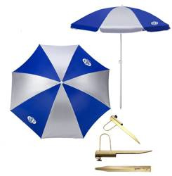 Parasol Plażowy Ogrodowy 180 cm Składany Filtr UV + Uchwyt Hak NILS CAMP