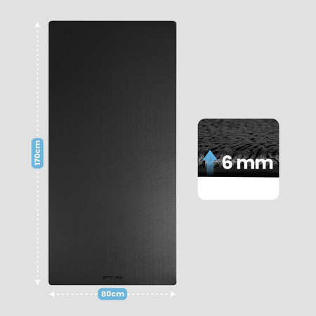Mata Pod Sprzęt Ochronna Rower Treningowy Bieżnię Do Ćwiczeń 170x80 cm