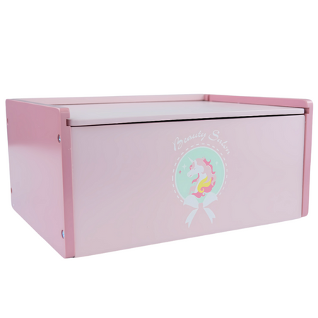 MERKAN Drewniana Toaletka Dla Dziecka Z Lustrem + Akcesoriami