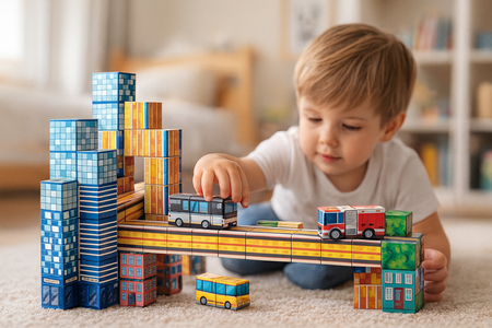 Klocki Magnetyczne Konstrukcyjne Zestaw 114 Elementów Edukacyjne Dla Dzieci