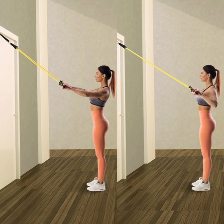 HMS Drążek Do Ćwiczeń Fitness Treningu Pilates + Gumy Oporowe