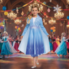 Strój Karnawałowy Elsa Kostium Przebranie Dla Dziewczynki Frozen 2 5-6 Lat