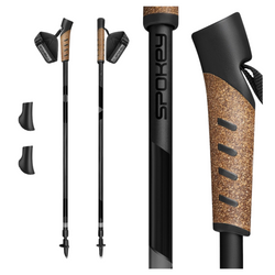 Kije Nordic Walking Regulowane Teleskopowe Do Chodzenia 105-135 cm SPOKEY	