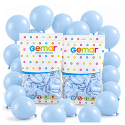 Balony Klasyczne Błękitne Pastelowe 5" Na Przyjęcie Urodziny GEMAR 200 szt.