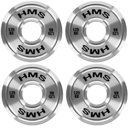 Talerz Obciążenie Olimpijskie Na Gryf Sztangę Chromowana Stal HMS 4x 1.25 kg
