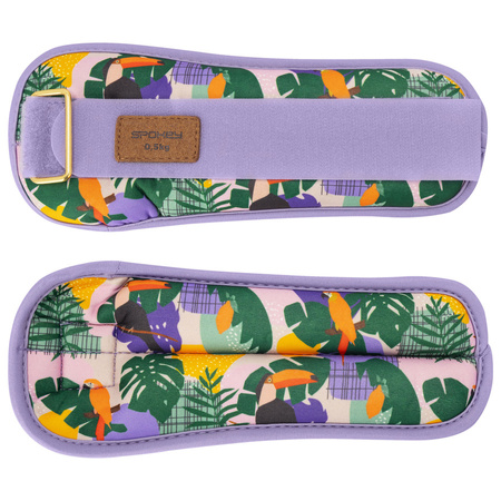 Obciążenia Ciężarki Na Kostki Nadgarstki Do Ćwiczeń Fitness 2x0,5 kg SPOKEY