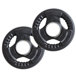 Talerze Olimpijskie Ogumowane Obciążenia Na Gryf Sztangę 2x1,25 kg HMS