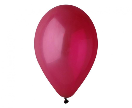 Balony Klasyczne Bordowe Lateksowe Na Urodziny Przyjęcie GEMAR 13" 50 szt.