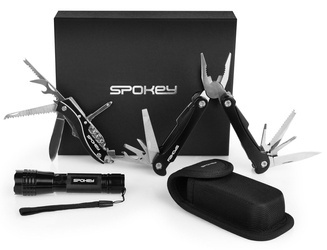 SPOKEY Zestaw Wielofunkcyjny Multitool Scyzoryk + Latarka