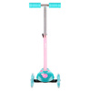 Hulajnoga Trójkołowa Dla Dzieci Balansowa Turkusowa Regulowana Kółka LED