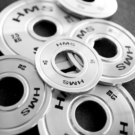 Talerze Obciążenia Olimpijskie Na Gryf Sztangę Chromowana Stal 2x0,25 kg