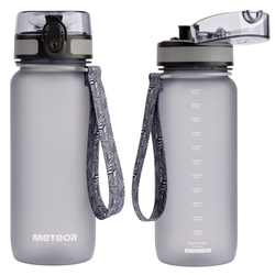 Butelka Sportowa Bidon Na Wodę Z Miarką Tritanowa Z Ustnikiem 650 ml METEOR
