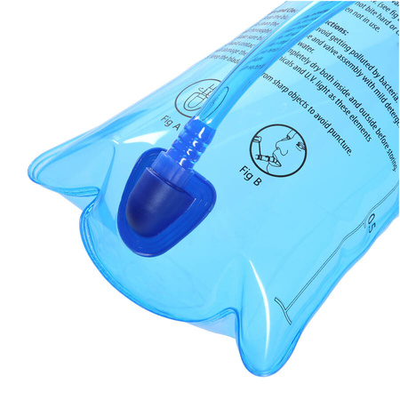 Bukłak Na Wodę Do Plecaka Hydracyjny Na Rower Do Biegania Niebieski 2 L
