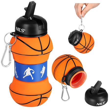 Butelka Sportowa Bidon Silikonowy Składany 550 ml NILS