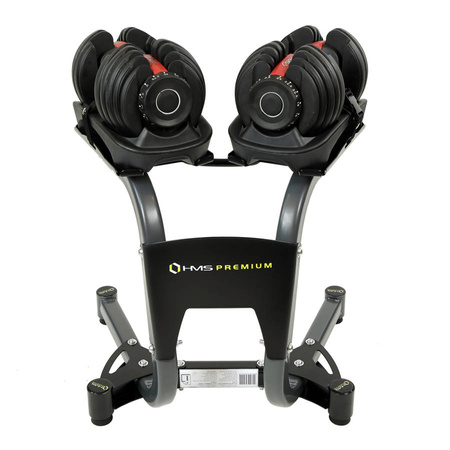 HMS Stalowy Stojak Na Sztangielki Regulowane Do 100 kg