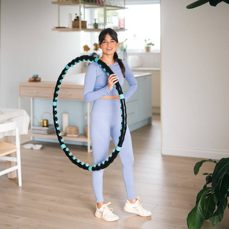 Hula Hop Odchudzające Z Wypustkami Magnetyczne 98 cm Do Ćwiczeń Fitness