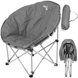 Krzesło Turystyczne Składane Kempingowe Plażowe Ogrodowe + Pokrowiec NILS