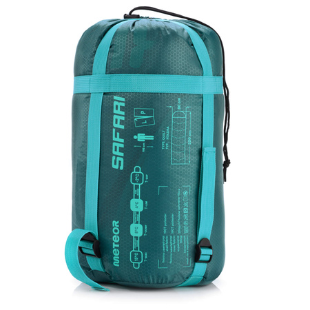 Śpiwór Turystyczny Ciepły Mumia Kołdra Z Kapturem Duży 220x80cm + Pokrowiec