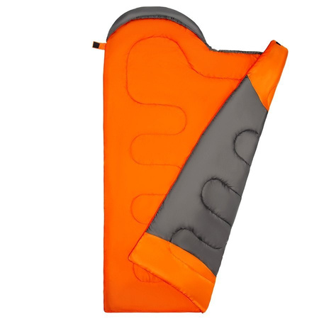 NILS Duży Śpiwór Turystyczny Mumia Ciepły Z Kapturem 215x75 cm