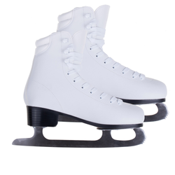 Łyżwy Figurowe Damskie Klasyczne Sznurowane Białe VIVO