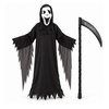 Strój Krzyk Na Halloween Dla Dziecka Duch Kostium 130/140 cm + Kosa 82 cm