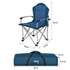Krzesło Turystyczne Składane Kempingowe Plażowe Ogrodowe Wędkarskie NILS	