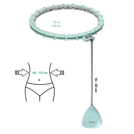 HMS Hula Hop Odchudzające Z Wypustkami i Obciążnikiem