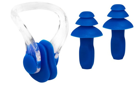 Zestaw Pływacki Okularki Do Pływania Na Basen + Czepek + Zatyczki Do Uszu NILS