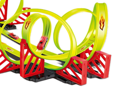 Tor Wyścigowy Samochodowy Pull Back Dla Dzieci 700 cm + 2 Samochody