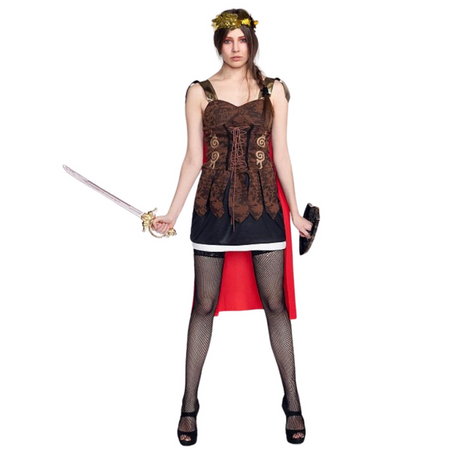 Strój Kostium Gladiatorka Wojowniczka Na Halloween Karnawał Dla Dorosłych	