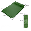 Dwuosobowa Mata Samopompująca Z Poduszką 186x130 cm + Śpiwór Turystyczny Podwójny Pod Namiot 220x150 cm NILS