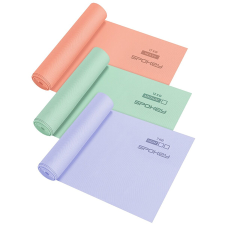 Gumy Taśmy Do Ćwiczeń Fitness Jogi Treningu Pilates Zestaw 3 szt. SPOKEY