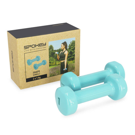SPOKEY Hantle Hantelki Żeliwne Pokryte Winylem 2x1 kg