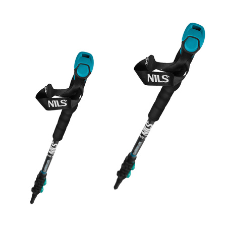 Kije Trekkingowe Kijki Składane Do Chodzenia Po Górach NILS Włókno Węglowe