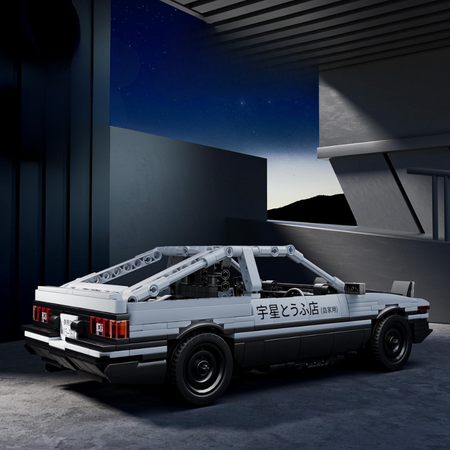 Klocki Konstrukcyjne Samochód Wyścigowy Auto Sportowe Z Napędem Pull-back 790 Elementów MOULD KING