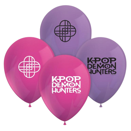 Balony Lateksowe K-POP DEMON HUNTERS Na Urodziny Przyjęcie 16 szt. 11"