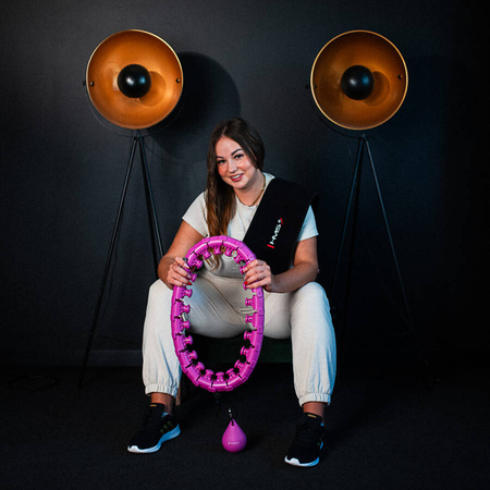 HMS Hula Hop Odchudzające Z Wypustkami i Obciążnikiem + Pas Plus Size