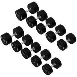 Zestaw Ciężarków Hantli Poliuretanowych Do Ćwiczeń Siłowych Treningu 2 x 27.5 - 37.5 kg HMS