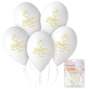 Balony Lateksowe Białe Kielich Pierwsza Komunia Święta 13" Zestaw 5 szt.