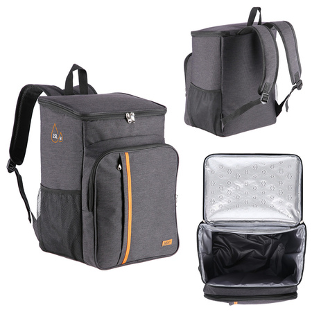 Torba Termiczna Plażowa Piknikowa Na Lunch Z Termoizolacją Plecak 25 L NILS