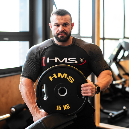 Talerze Obciążenia Olimpijskie Na Gryf Sztangę Gumowany HMS Zestaw 2x15 kg