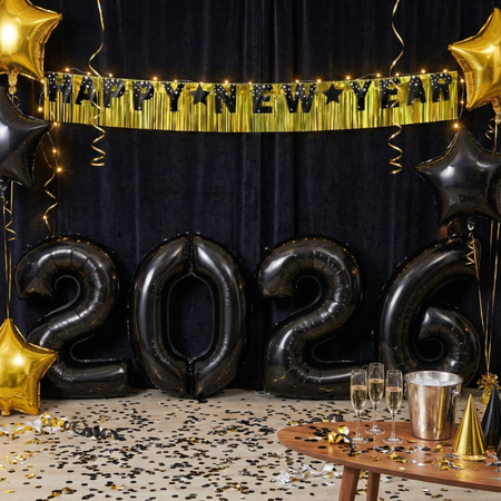 Balony Foliowe 2026 Na Nowy Rok Sylwestra Duże 92cm Girlanda Happy New Year