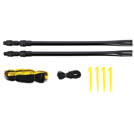 NILS Siatka Do Gry W Badmintona Siatkówkę 630 cm + Słupki Teleskopowe