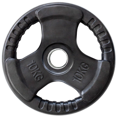 HMS Talerze Olimpijskie Żeliwne Ogumowane Na Gryf Sztangę 2x10 kg