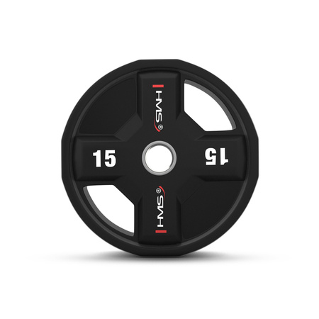 HMS Talerz Obciążenie Olimpijskie Na Gryf Sztangę Poliuretanowe 15 kg